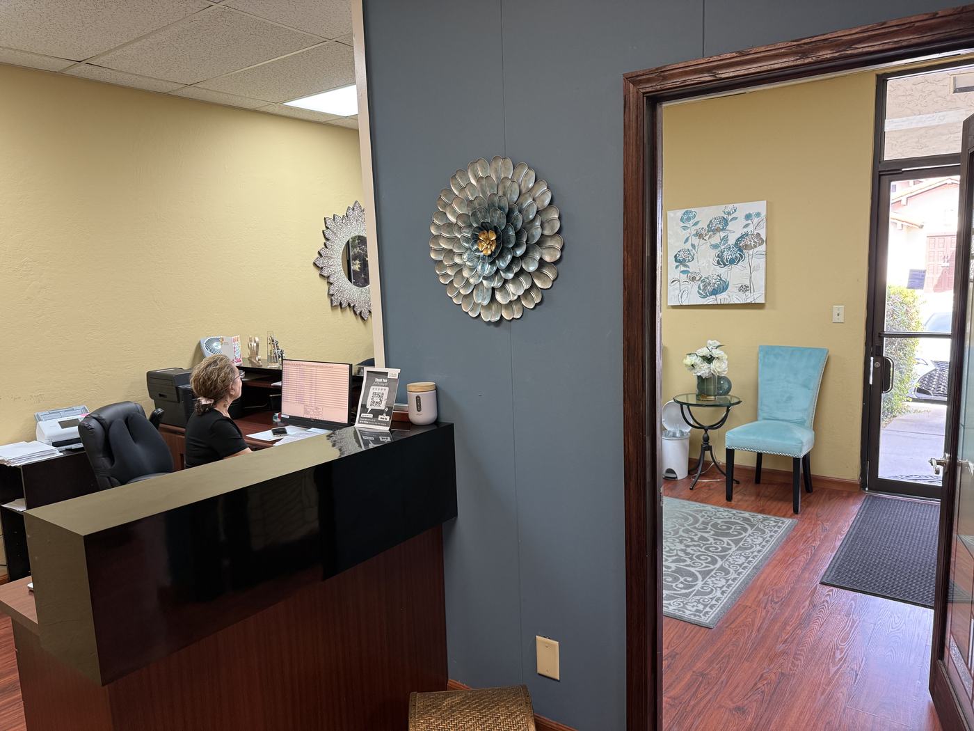 Front entrance and waiting area
