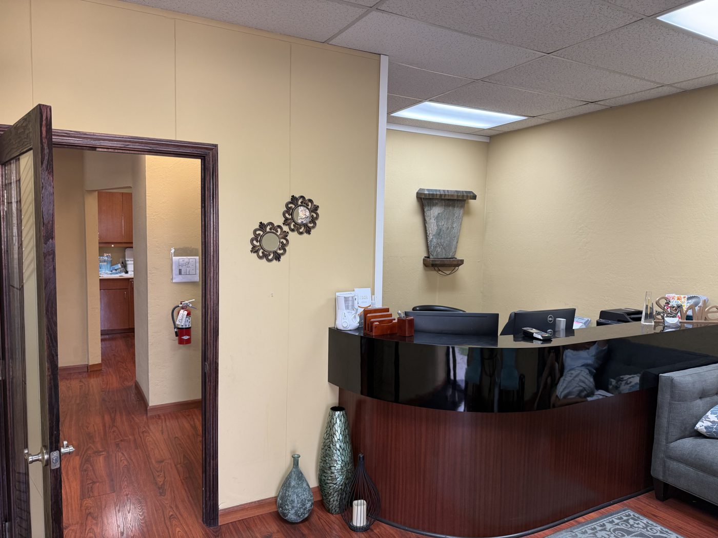 Front reception desk