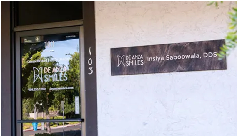 De Anza Smiles front door, Suite 103